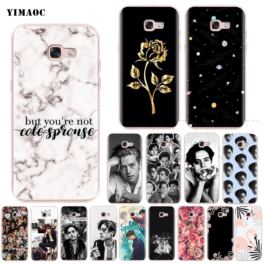 Силиконовый чехол YIMAOC Cole Sprouse для Samsung Galaxy A7 A8 A9 A10 A30 A40 A50 A70 M10 M20 M30 S10e J6 Plus 2018 |