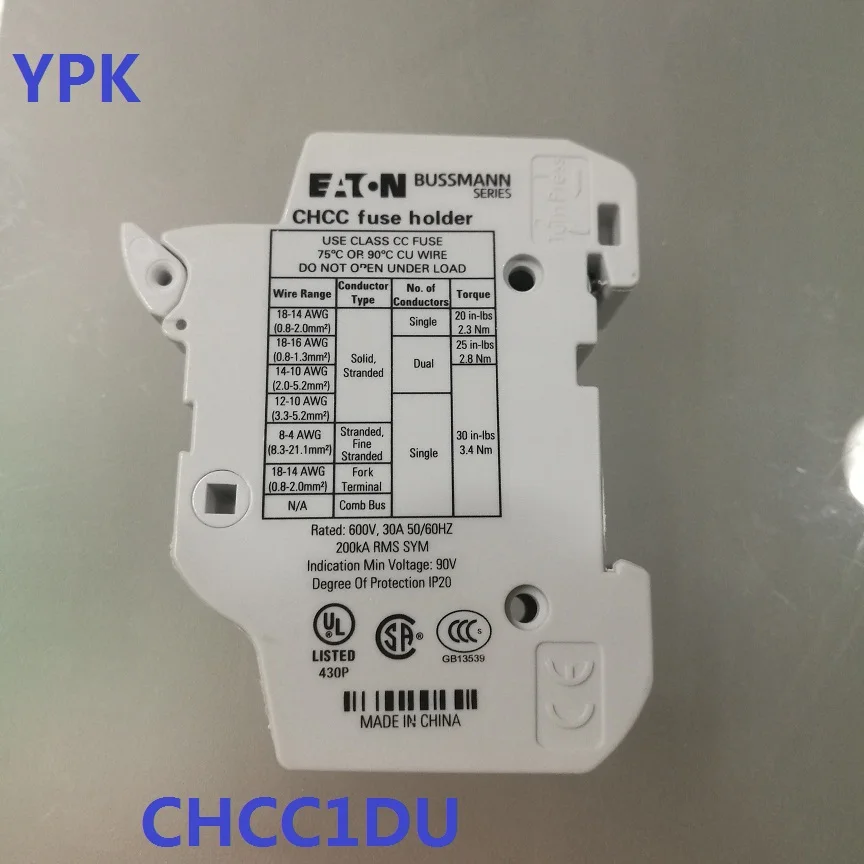 

5pcs/lot CHCC1DU Fuse Base Rail 10X38MM KTK-R Fuse Holder 690V 32A