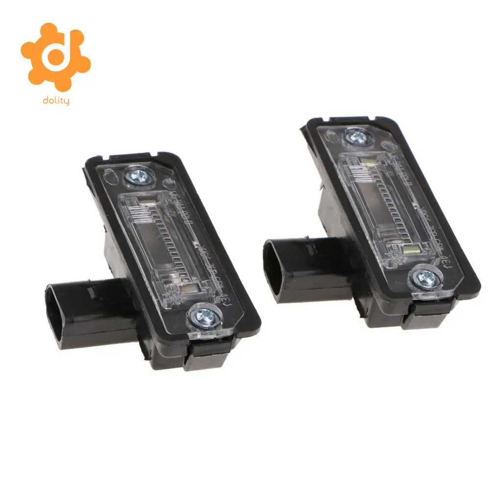 Baoblaze 2 Pieces Rear Car License Plate Light Lamp For VW Golf Jetta MK4 