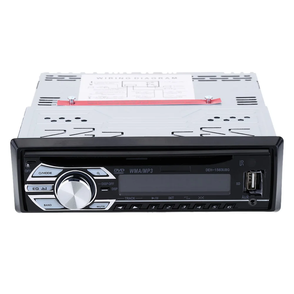 

KKmoon 12V Universal Car Multimedia Radio DVD Video Player CD/MP3/MP4 USB SD MMC AUX Stereo FM In-Dash Autoradio for Bmw Ford VW
