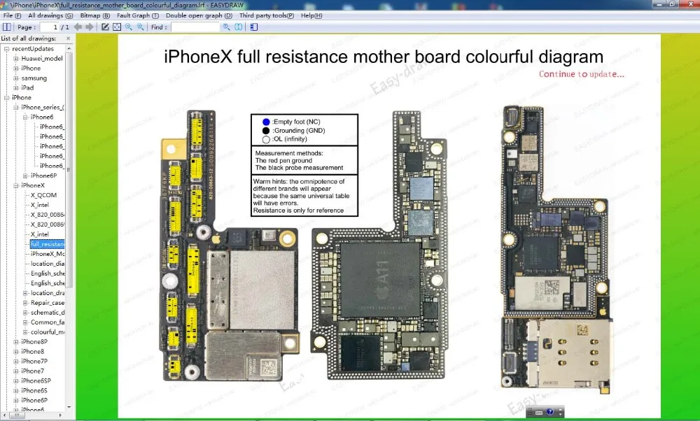 resistance mother board colourful diagram