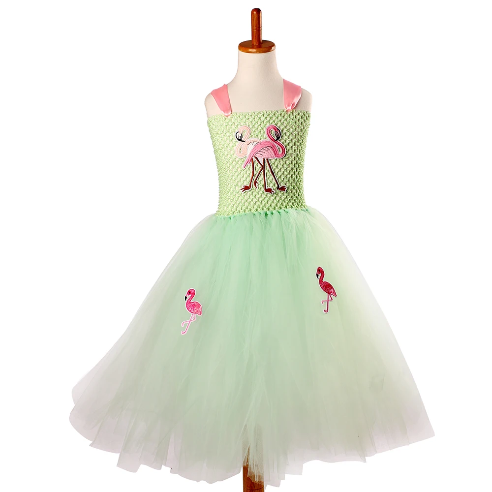 Kids Baby Girl Flamingo Princess Dress Elegant Girls Tutu Dresss for Photo Shot Wedding Birthday Ball Gown Fancy Dresses (10)