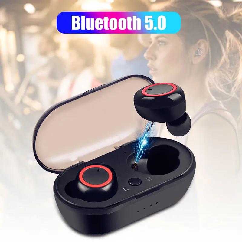 

Bluetooth 5.0 TWS Mini Wireless Earphones Headset Sport Stereo Earbuds In Ear With Charging Box Mic For iPhone Xiaomi All Phone