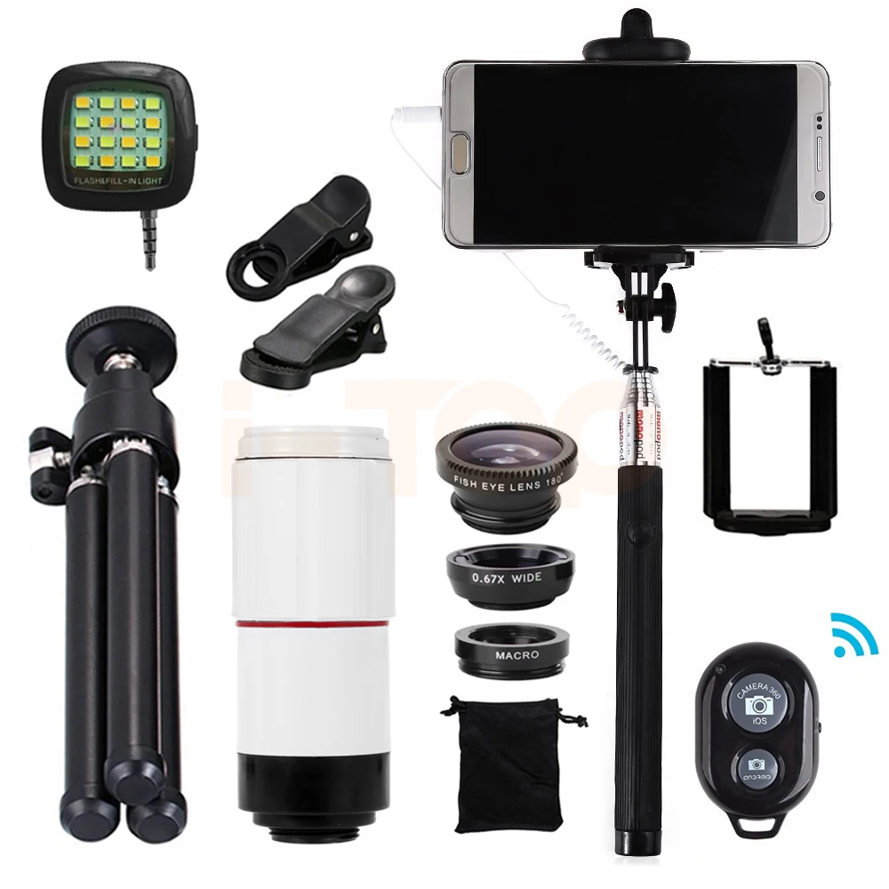 Universal Clips 8x Telephoto Zoom Lenses Fisheye Macro Wide Angle lentes Tripod For iPhone Samsung S5 S6 S7 Sony Cell Phone Lens Universal Clips 8x Telephoto Zoom Lenses Fisheye Macro Wide Angle lentes Tripod For iPhone Samsung S5 S6 S7 Sony Cell Phone Lens