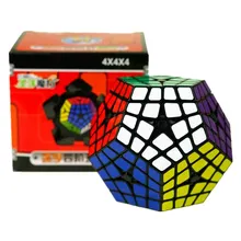 4x4 кубик Megaminx мастер Kilominx черный Скорость Кубик Рубика от Magic Cube Развивающие игрушки Обучающие и развивающие, волшебный куб, игрушка, Прямая поставка