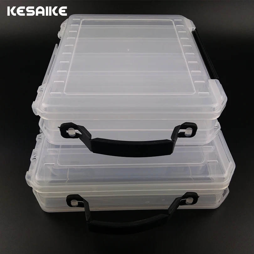 Портативный двухсторонний ящик KESAIKE для рыболовных приманок с 10/14 отделениями