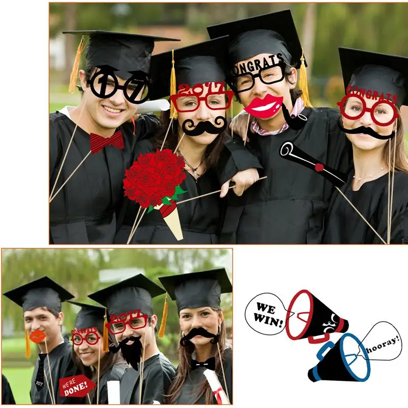 Download Gratis Gambar 46pcs Glasses Hats Mustache Gold Creative Photo Booth Props Terbaru oleh Cikimm.com