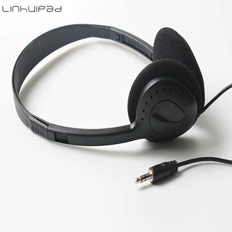 Linhuipad 새로운 3.5mm 헤드셋 오디오 유선 헤드폰 휴대용 컴퓨터 헤드폰을 착용하는 헤드폰 무료 배송