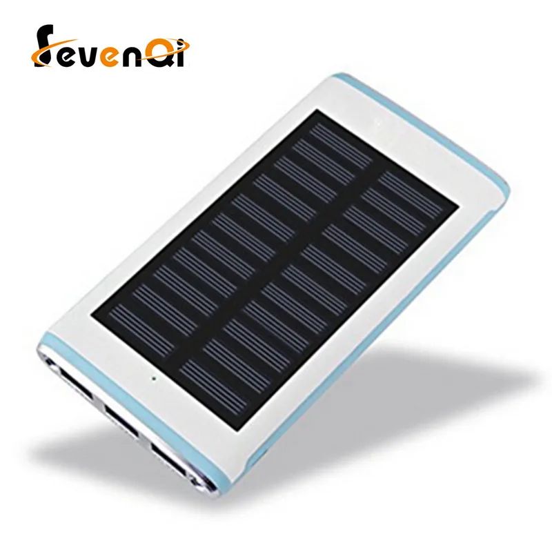 15000mah Solar Charger External Battery Pack Solar Power Bank 3 Output Port Portable Charger