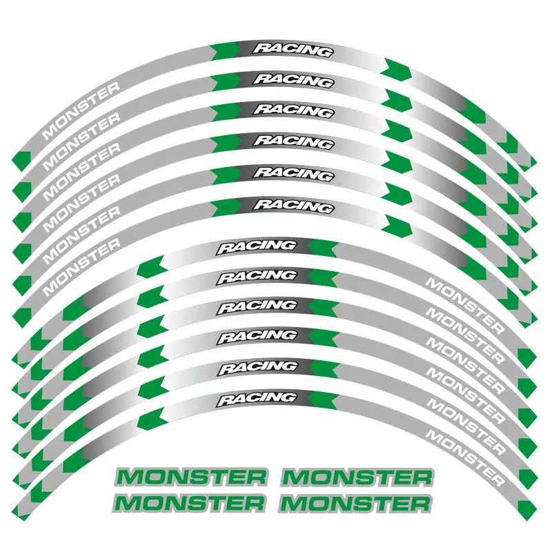 Колеса мотоцикла Стикеры наклейка Светоотражающие Обода Suitabl для поездок на мотоцикле DUCATI MONSTER 1200/S/R 821 796 696 1000 900 S4R S4 400 620 695