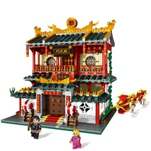 XINGBAO 01004 СОЗДАТЕЛЬ серии кунг-фу колледж Модель Набор строительных блоков классический Chinatown Архитектура MOC дома игрушки