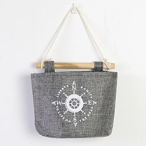 Practical Cotton Linen Wall Door Closet Hanging Storage Bag Sundries Organizer (5)