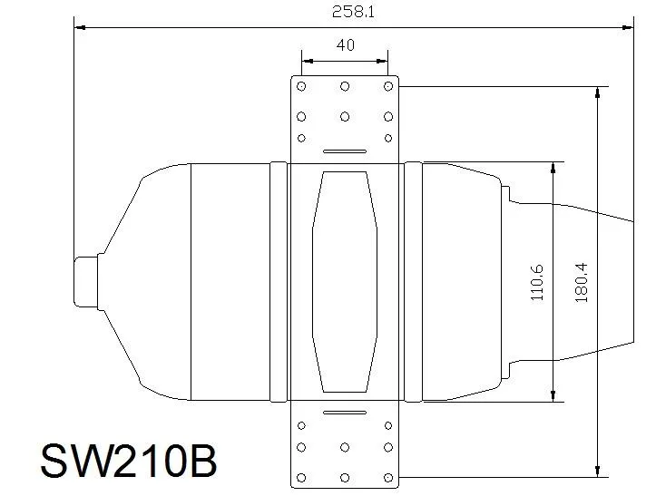 Swiwin SW210B бесщеточный турбинный двигатель реактивный Турбокомпрессор 21 кг для RC газовой турбины модель самолета