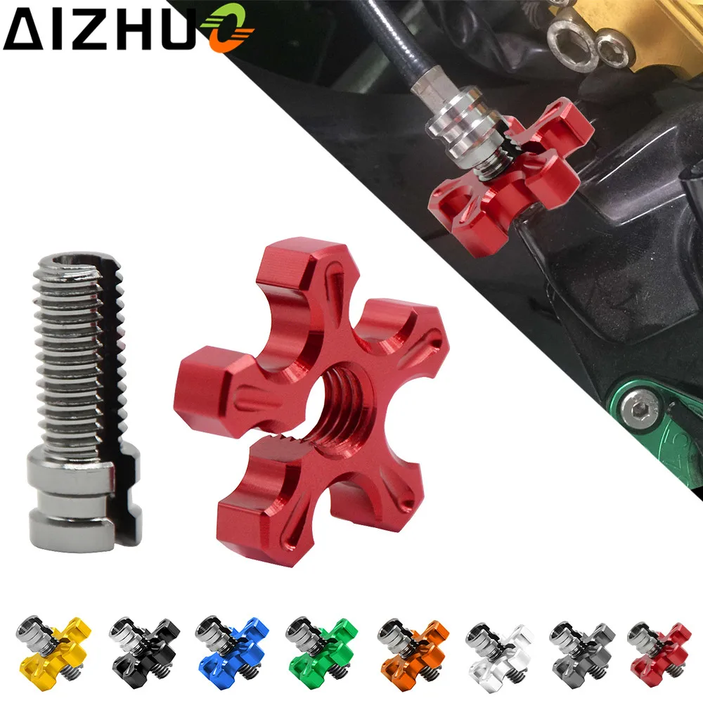 Motorcycle Clutch Wire Adjustment Cable CNC Aluminum M8 M10 For Honda CB400 CB500 CB500X CB600F CB900F Hornet CBF250 CB1100SF