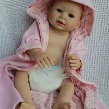 55 см Силиконовые reborn Детские куклы реалистичные сопровождать Спящая Детская кукла игрушка для девочек brinquedos младенцев подарок на день рождения игрушка