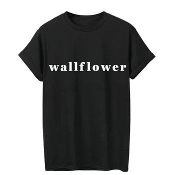 

ONSEME Wallflower Letters Printed T-shirts for Women Harajuku Tops Funny Streetwear Plus size T Shirt Aesthetic Clothes Q-75