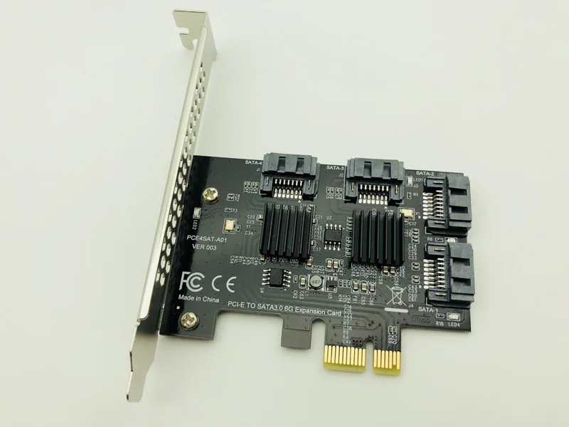 H1111Z добавьте карты PCIE к SATA Card/HUB/Controller SATA3 PCI E/PCIE 3 Express 4 портовый расширительный