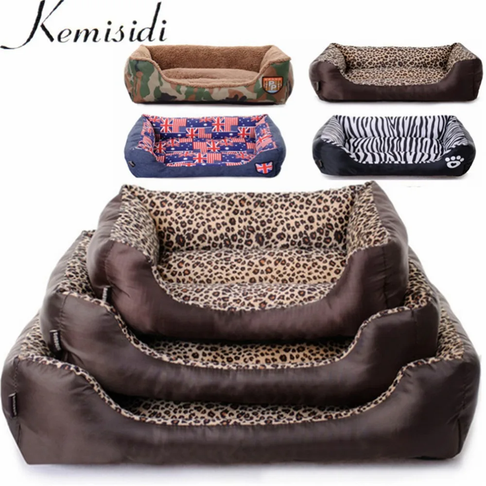 KEMISIDI Модный мягкий домик для собак, форма леопарда, камуфляжная кровать для собак, теплый плюшевый хлопковый милый домик для кошек, кровать для домашних животных для кошек и маленьких собак