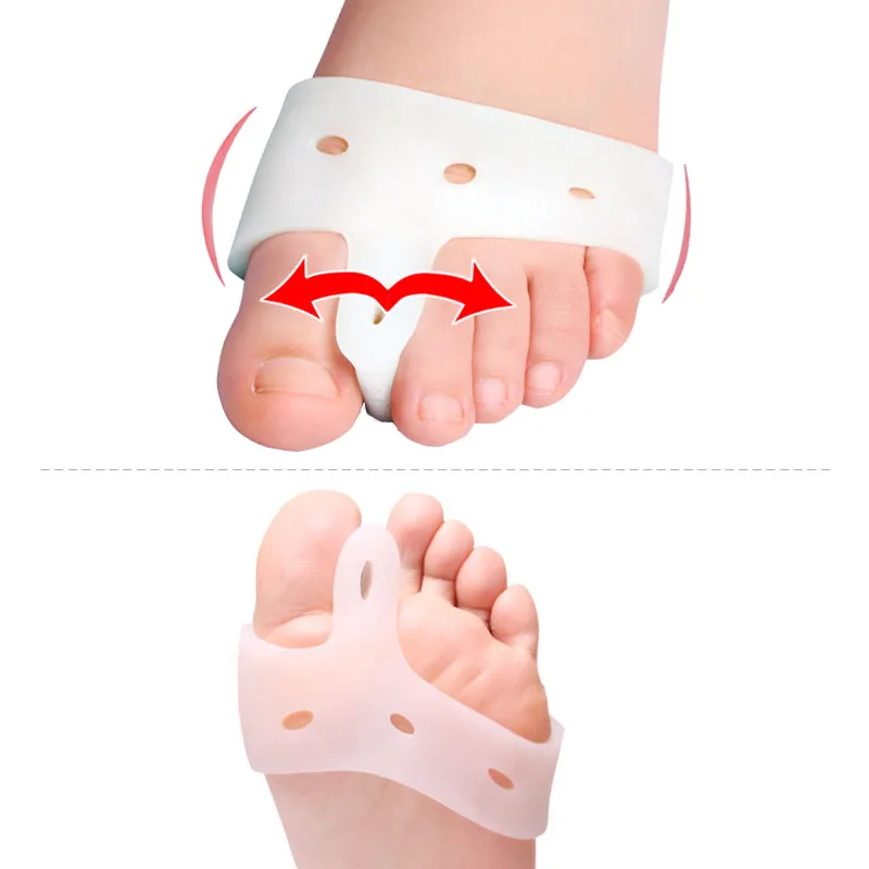 

Thumb valgus silicone toe separator hallux valgus correction device foot finger separator bone orthotic device