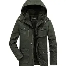 6XL 7XL 8XL размера плюс Мужская Термоодежда парка для мужчин хлопок с капюшоном зимние мужские куртки и пальто военный теплый премиум бренд