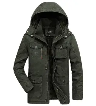 

6XL 7XL 8XL Plus Size Male Thermal Clothing Parka Men Cotton Hooded Winter Mens Jackets and Coats Military Warm Premium Brand