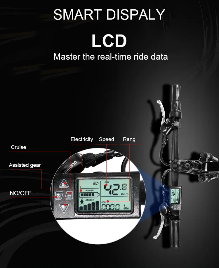 Best 24 inch electric mountain bike 350w high speed brushless motor smart lcd 48V double lithium battery range 80-100km top speed45km 0 Best 24 inch electric mountain bike 350w high speed brushless motor smart lcd 48V double lithium battery range 80-100km top speed45km 0