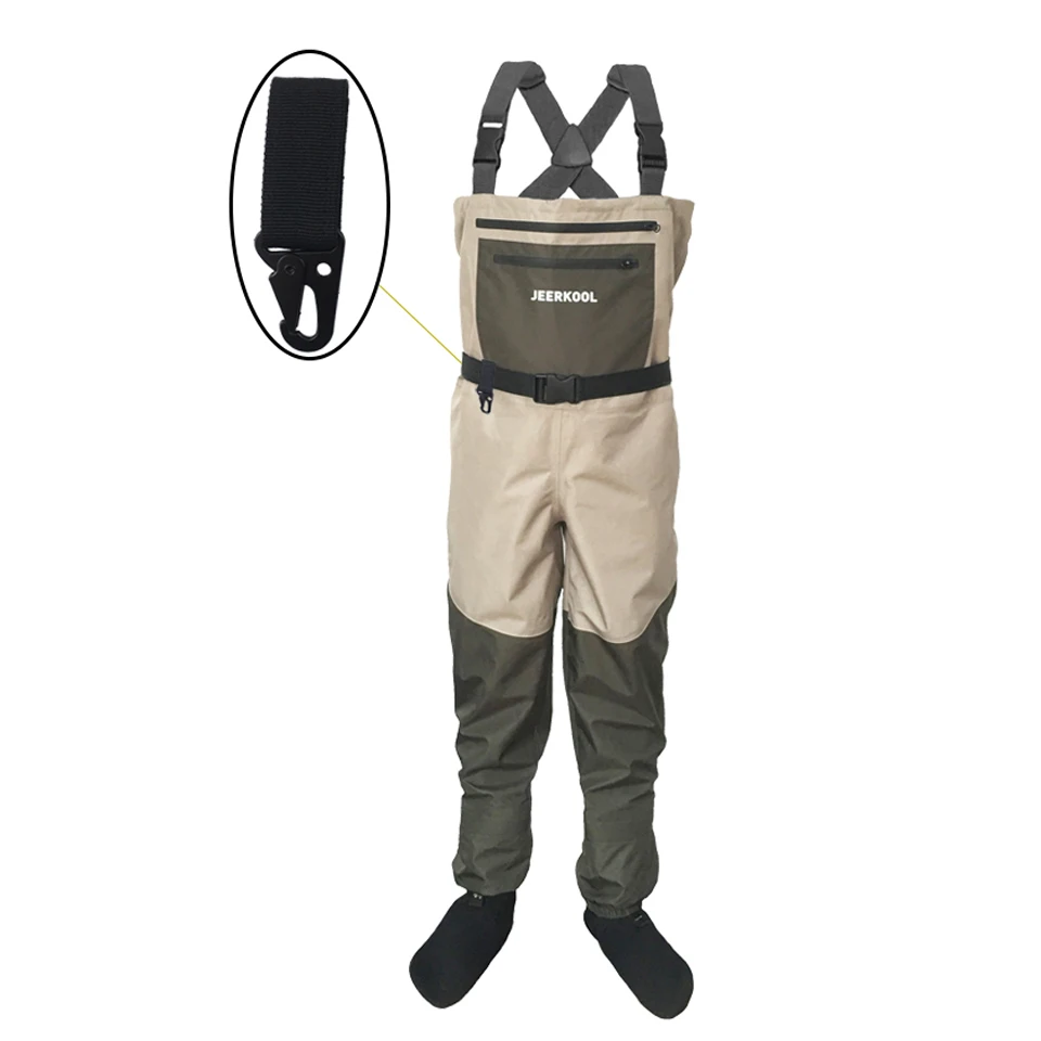

JK Overalls Waterproof Pants Fly Fishing Wader Clothes Portable Chest Waders Elastic Rubber Boots Hunting Clothes As Dawa FK3