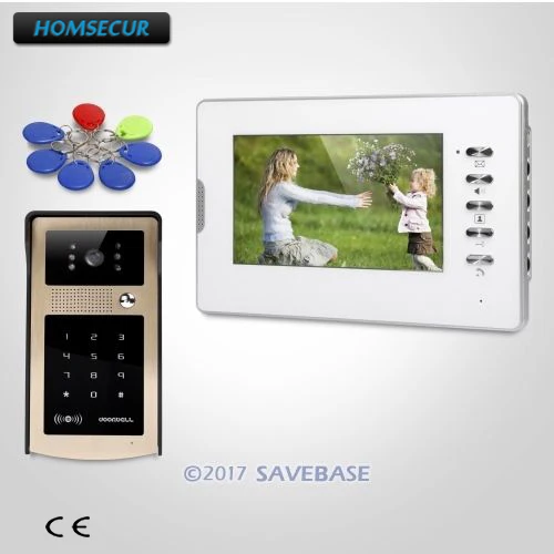 

HOMSECUR 7inch Wired Video Door Entry Call System with IR Night Vision for Home Security