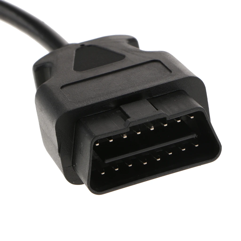 9 Pin Male To 16 Pin Female OBD II Adapter Diagnostic Cable For Diesel Truck Car Accessories