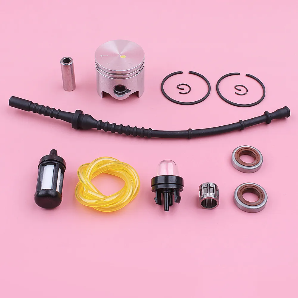 

38mm Piston Kit For Stihl FS200 FS 200 Fuel Filter Line Hose Primer Bulb Oil Seal Bearing Trimmer Replace Spare Part