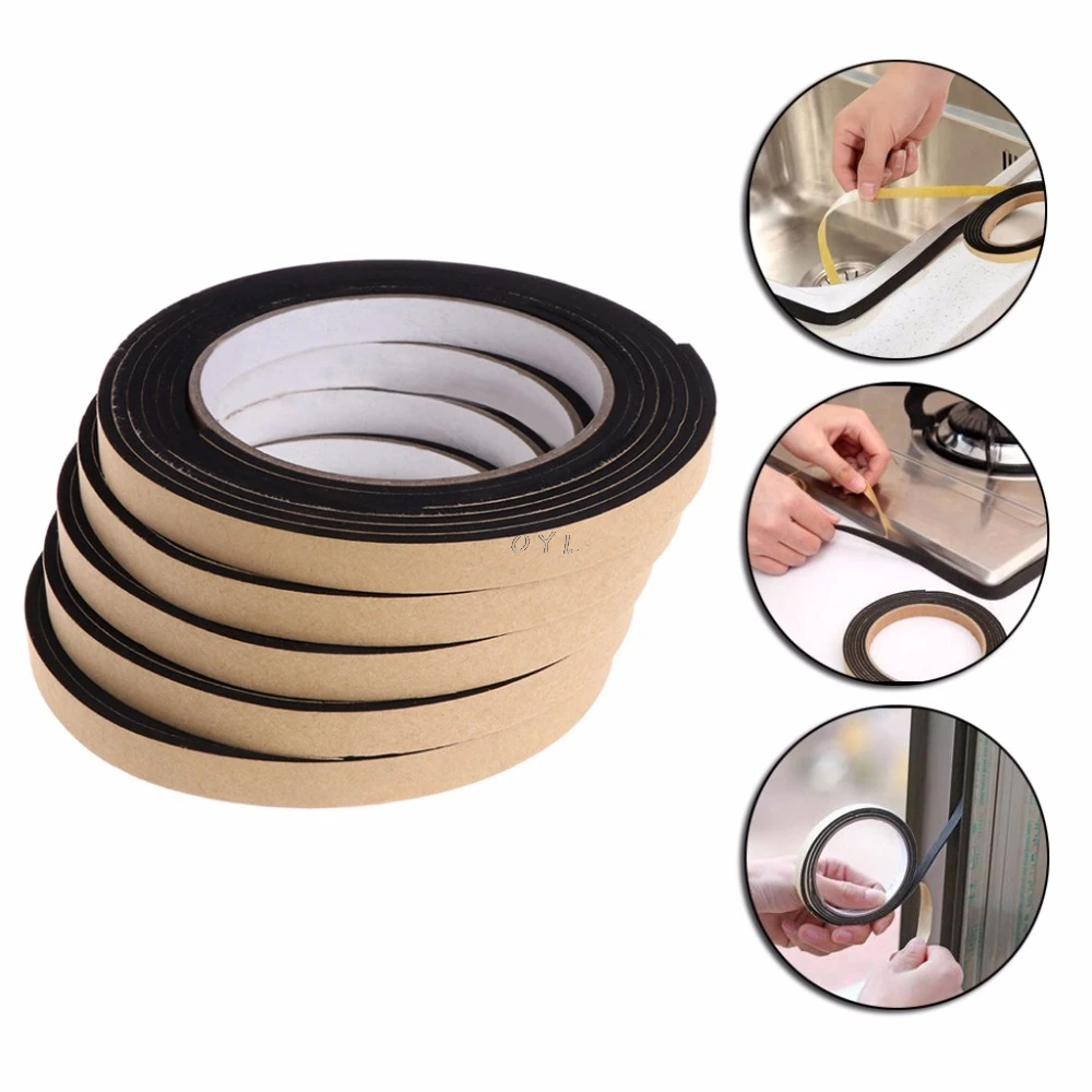 5Pcs 2M Gas Stove Gap Cooker Slit Antifouling Strip Seal Ring Tape Kitchen Tools gas stove parts