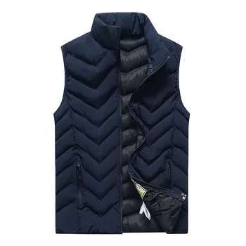 

2020 New Waistcoat Vest Men Autumn Winter Coat Casual Quality Warm Men Sleeveless Jacket Solid Outwear Vest Plus Size 4XL