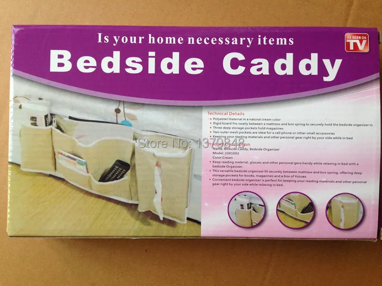 caddy bedside pocket bed organizer holder storage in home office bidorganizer