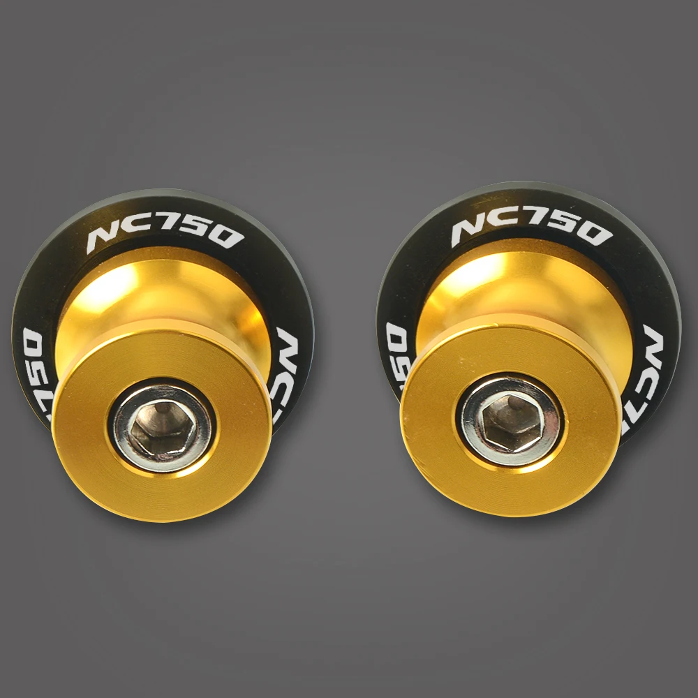 Для HONDA NC700 X/S NC750 NC700X NC700S NC750X NC750S 2012- 8 мм поворотники для трубных узлов Ползунки мотоцикла подвеска задней рамы ползунков - Цвет: M8  gold