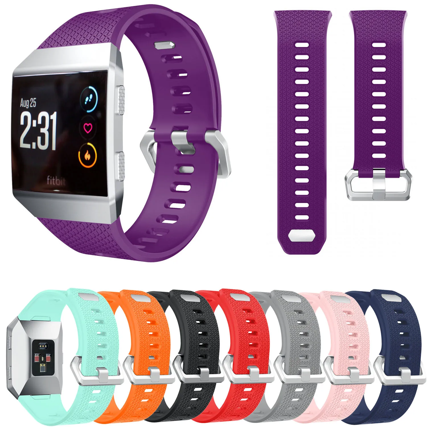 8 Colors Sports Silicone Watch Band For 