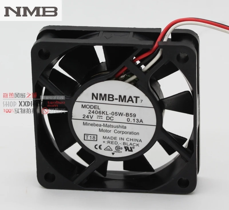 Для NMB 2406KL 05W B59 DC 24V 0.13A 60*60*15 мм 3 контактный Охлаждающие вентиляторы мм|cooling fan|24v dc