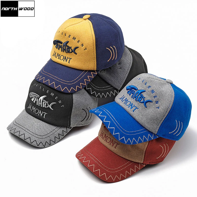 [NORTHWOOD] 3D Embroidery Polyester Winter Kids Baseball Cap With Ear Children Snapback Hats Cute Animal Hip For Child | Аксессуары для
