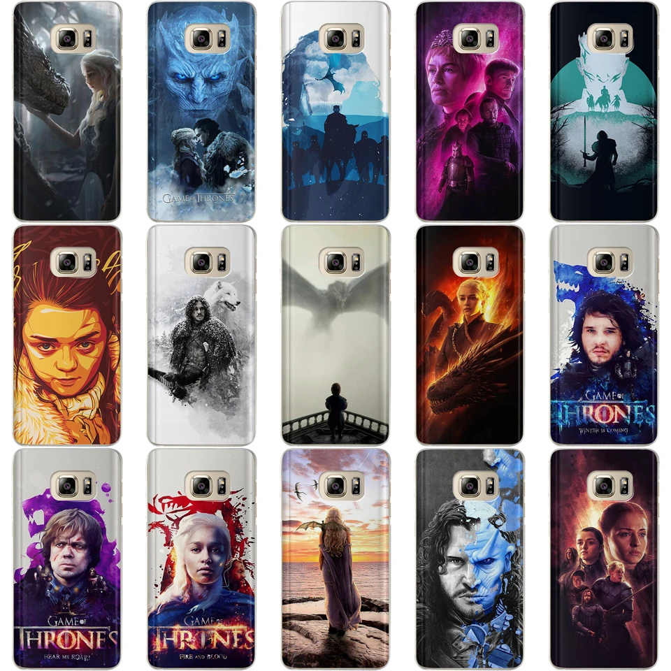 

Case For Samsung Galaxy s8 S9 Plus S6 S7 Edge S10 Note 8 9 Game Thrones Jon Snow Tyrion Night King Lannister Soft Silicone Cover