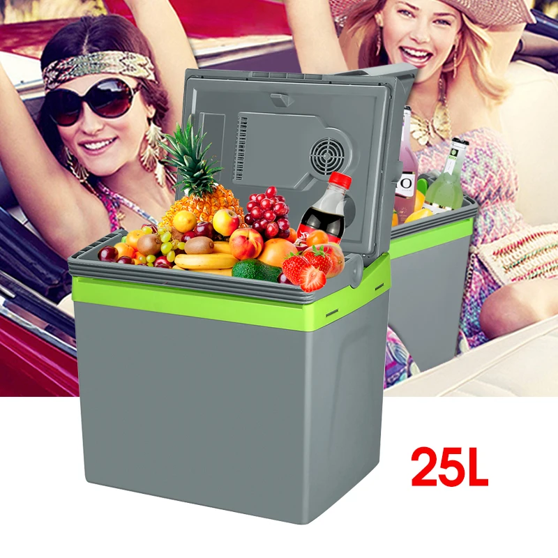 

Universal DC 12V 25L Big Capacity Auto Fridge Cooler Box Cold & Warm Two-Ways Fridge Camp Car Refrigerator for Drinks and food