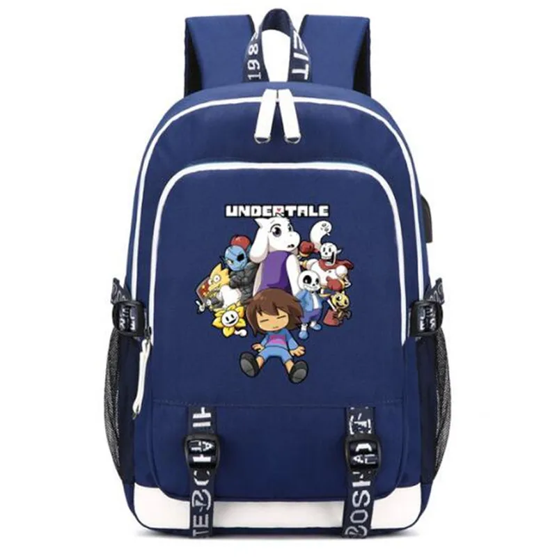 Undertail черепа USB модный портовый рюкзак, рюкзак для подростков, школьные сумки для путешествий, сумка для ноутбука, подарки - Цвет: Style 10