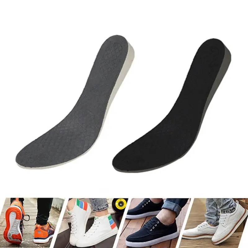 Обувь Pad 2,5 см повышение стелька спортивная обувь кроссовки для женщин мужчин Невидимый каблук повысить колодки подушки дышащие мягкие
