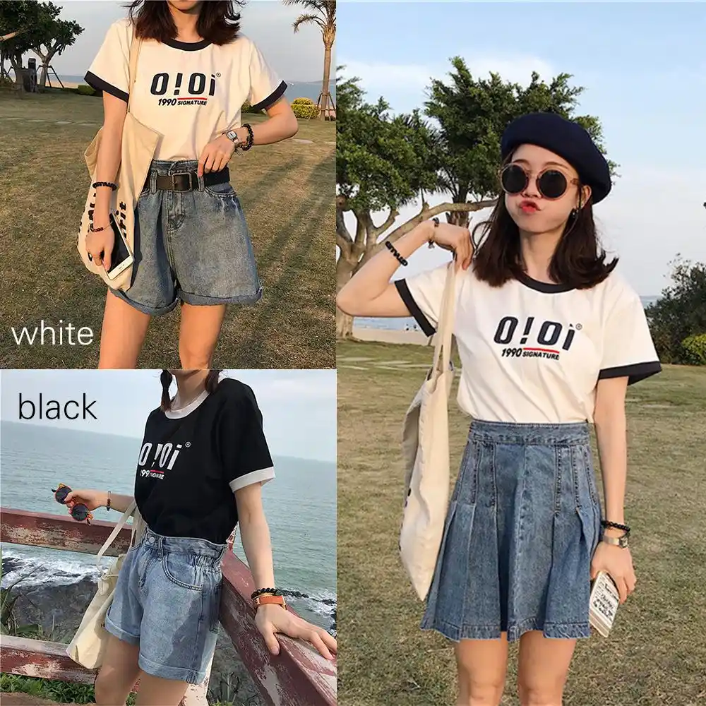 t shirt com short jeans
