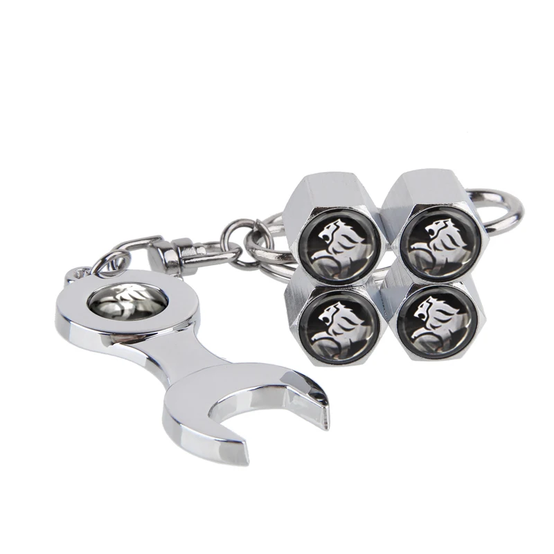 

Car Styling Wheel Tire Valve Caps With Keychain For Holden Captiva Monaro Commodore Statesman Colorado VT VX VU VY VZ VE HSV