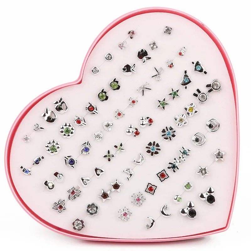 

Fashion Korean Style Gold/Silver Color Rhinestone Earring For Women Trendy Jewelry Gift For Girl Super Value 36 Pair/lot