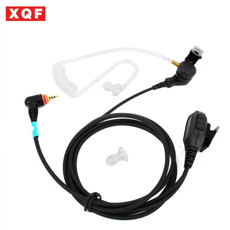

XQF MIC Speaker PTT Earpiece Headset Covert Acoustic Tube for Motorola Radio SL7550 SL4000 SL1K MotoTRBO Walkie Talkie