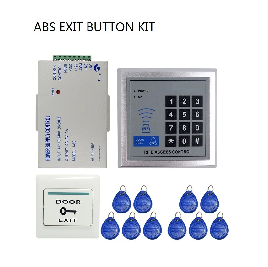 Прямая Фабрика RFID система контроля доступа двери комплект блок питания управления Rfid считыватель код клавиатуры 125 кГц - Цвет: 1