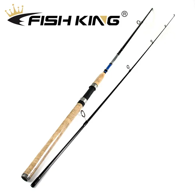 US $18.03 FISH KING Carbon 2.1M 2.4M 2.7M 2 Section Lure Fishing Rod C.W 3-15G/7-21G/10-30G/14-40G Spinning F