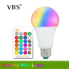 LED E27 E14 RGB лампа AC110V 220 В 3 Вт светодиодный прожектор затемнения Magic Праздничное освещение+ IR Дистанционное управление 16 видов цветов Bombilla LED