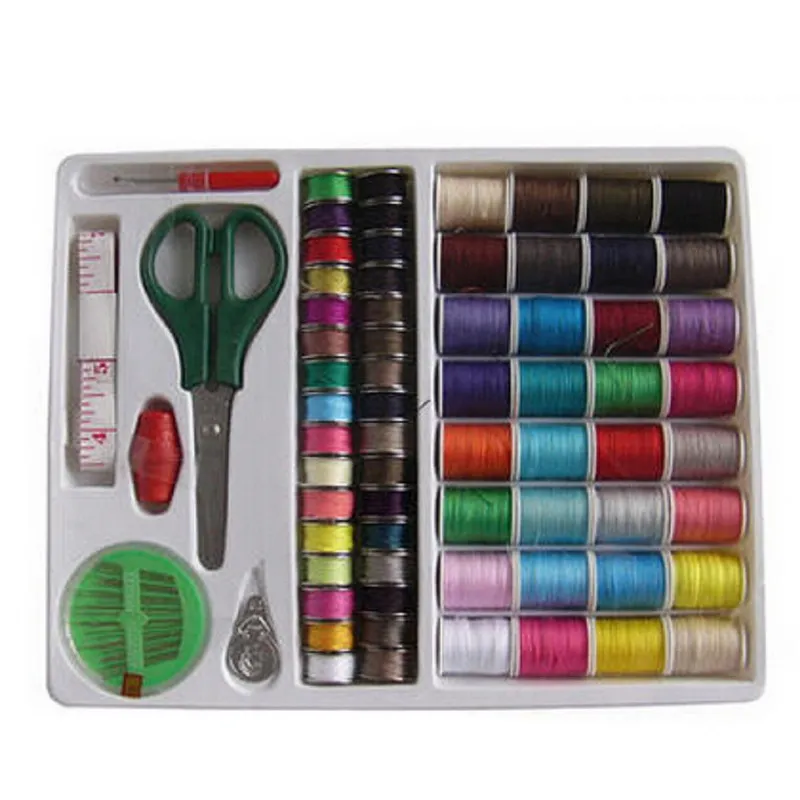 64 thread spools Sewing Kits Needle Tape Scissor Multifunction DIY