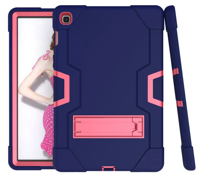 iBuyiWin Heavy Duty Safe Silicon Case for Samsung Galaxy Tab S5e SM-T720 SM-T725 10.5" Tablet Funda Capa Cover for Kids+Gifts - Цвет: navy rose